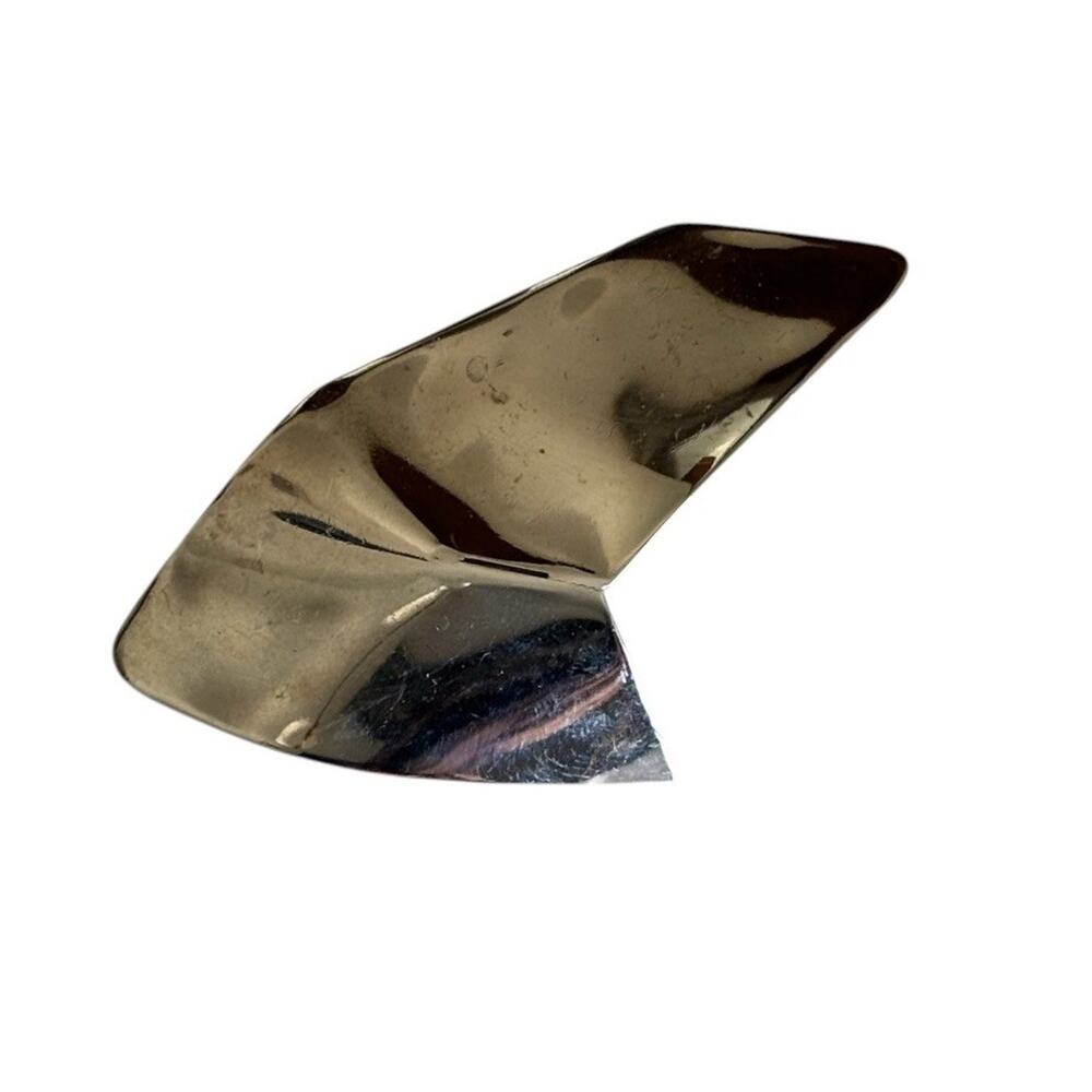 Brooch Pin Silver Tone Mid Century Modernist MCM Triangle Design~2 Inches